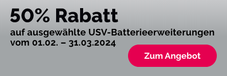 Rabattaktion im USVShop24 für Batterieerweiterungen