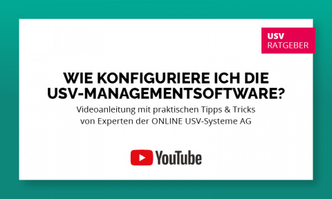 USV Video: wie Unternehmen die USV-Managementsoftware konfigurieren