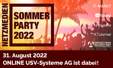 ONLINE USV-Systeme feiert auf der Netzmedien Sommer-Party in der Schweiz